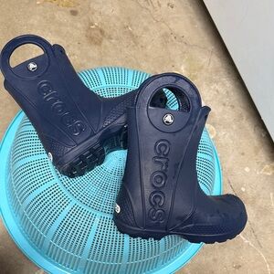 Crocs Kids Navy Rain Boots